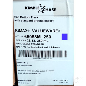 Kimble Chase Stehkolben 250 mL NS 29/32 Boro 3.3, Kimble 65058M NEUWARE