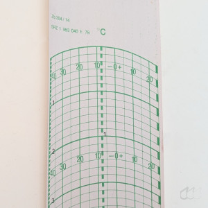 10 Rollen Schreiberpapier für Kirsch / Goerz Thermoscript 838014 G4091R Wachspapier -40°C...+25°C