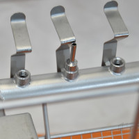 gebrauchter Injektorwagen Miele O176 Edelstahl Oberkorb