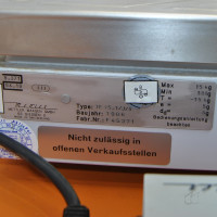 gebrauchte Waage mit Drucker Mettler-Toledo TE/J  15 6g / 5 g