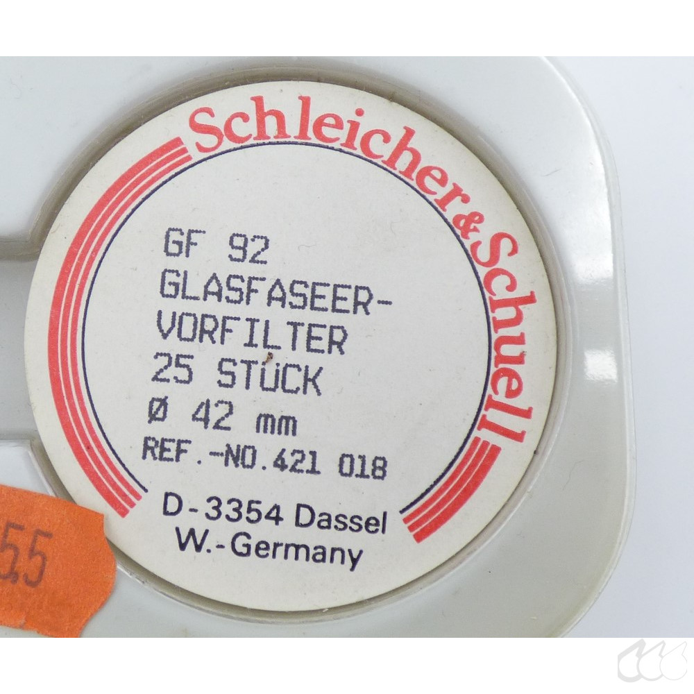 25x Glasfaser-Filter, rund 42 mm, Schleicher &...