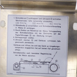 gebrauchter Kirsch Thermoscript 838014 G4091R mechanischer Temperaturschreiber