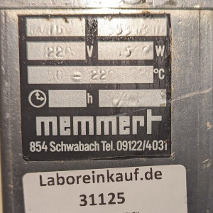 gebrauchter Wärmeschrank Memmert Tv15u  bis 220°C, 30 Liter