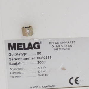 gebrauchter Inkubator, Brutschrank 30-60°C  Melag Incubat 80 (Vivadent CRT)