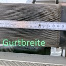 gebrauchtes F&ouml;rderband z.B. f. Extruder 194 x 24 cm Edelstahlgurt