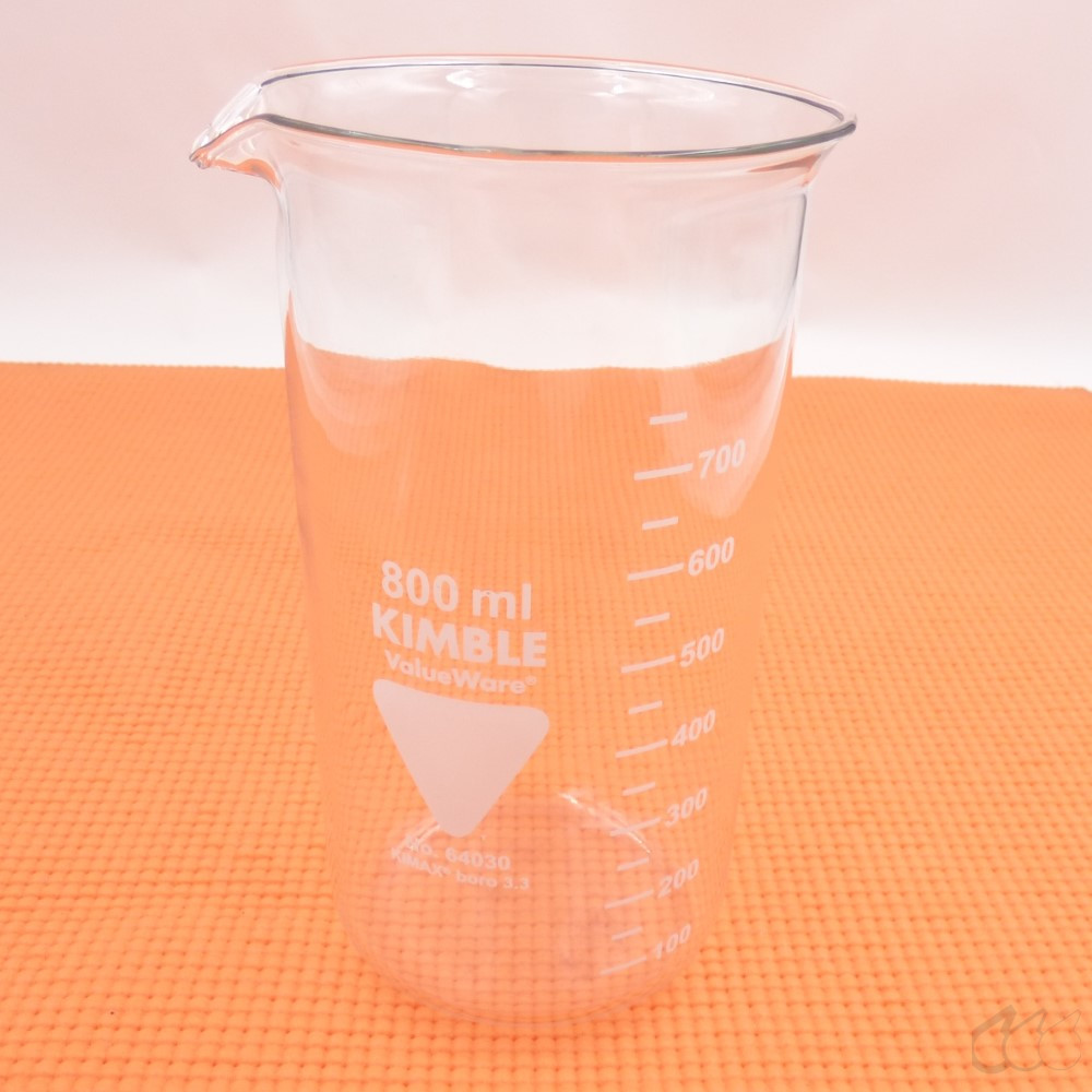 Kimble Chase Becherglas 800 mL hohe Form, Boro 3.3, NEUWARE