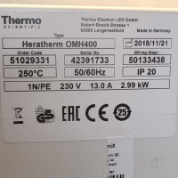 gebrauchter Wärmeschrank bis 250°C Thermo Scientific HeraTherm OMH 400