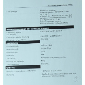 gebrauchter Messumformer mit O2-Sonde Zellweger Analytics Monec 9100-9185