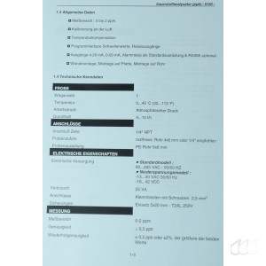 gebrauchter Messumformer mit O2-Sonde Zellweger Analytics Monec 9100-9185