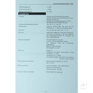 gebrauchter Messumformer mit O2-Sonde Zellweger Analytics Monec 9100-9185