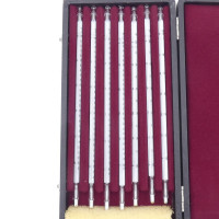 gebrauchter Thermometersatz aus Apotheke, eichfähig, Anschützthermometer 0...360°C (05)