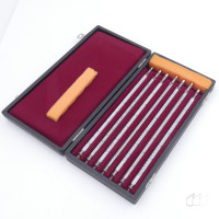 gebrauchter Thermometersatz aus Apotheke, eichfähig, Anschützthermometer 0...360°C (08)