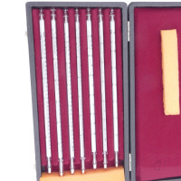 gebrauchter Thermometersatz aus Apotheke, eichfähig, Anschützthermometer 0...360°C (08)