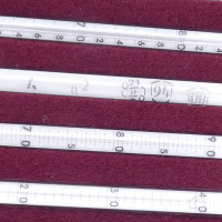gebrauchter Thermometersatz aus Apotheke, eichfähig, Anschützthermometer 0...360°C (10)