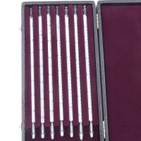 gebrauchter Thermometersatz aus Apotheke, eichfähig, Anschützthermometer 0...360°C (11)
