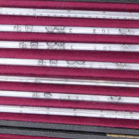 gebrauchter Thermometersatz aus Apotheke, eichfähig, Anschützthermometer 0...360°C (13)