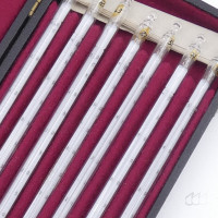 gebrauchter Thermometersatz aus Apotheke, eichfähig, Anschützthermometer 0...360°C (14)