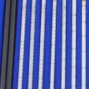 gebrauchter Thermometersatz aus Apotheke, eichfähig, Anschützthermometer 0...360°C (15)