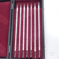 gebrauchter Thermometersatz aus Apotheke, eichfähig, Anschützthermometer 0...360°C (15)
