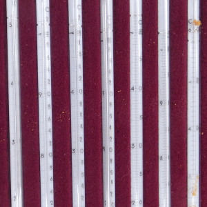 gebrauchter Thermometersatz aus Apotheke, eichfähig, Anschützthermometer 0...360°C (17)