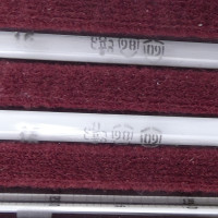 gebrauchter Thermometersatz aus Apotheke, eichfähig, Anschützthermometer 0...360°C (22)