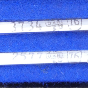 gebrauchter Thermometersatz aus Apotheke, eichfähig, Anschützthermometer 0...360°C (29)