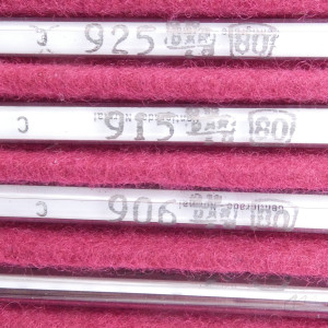gebrauchter Thermometersatz aus Apotheke, eichfähig, Anschützthermometer 0...360°C (31)