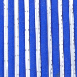 gebrauchter Thermometersatz aus Apotheke, eichfähig, Anschützthermometer 0...360°C (38)