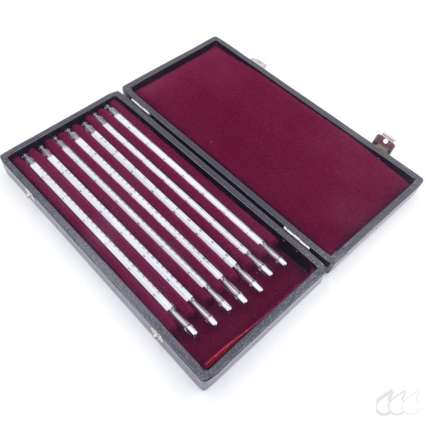 gebrauchter Thermometersatz aus Apotheke, eichfähig, Anschützthermometer 0...360°C (42)