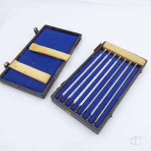 gebrauchter Thermometersatz aus Apotheke, eichfähig, Anschützthermometer 0...360°C (46)