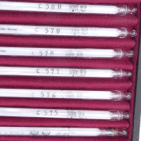 gebrauchter Thermometersatz aus Apotheke, eichfähig, Anschützthermometer 0...360°C (51)