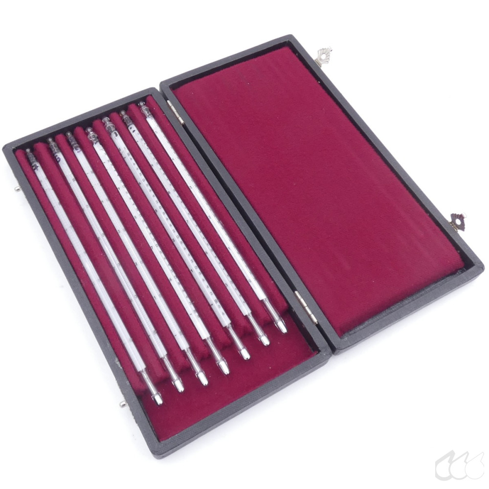 gebrauchter Thermometersatz aus Apotheke, eichfähig, An