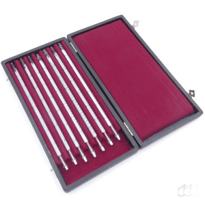 gebrauchter Thermometersatz aus Apotheke, eichfähig, Anschützthermometer 0...360°C (54)