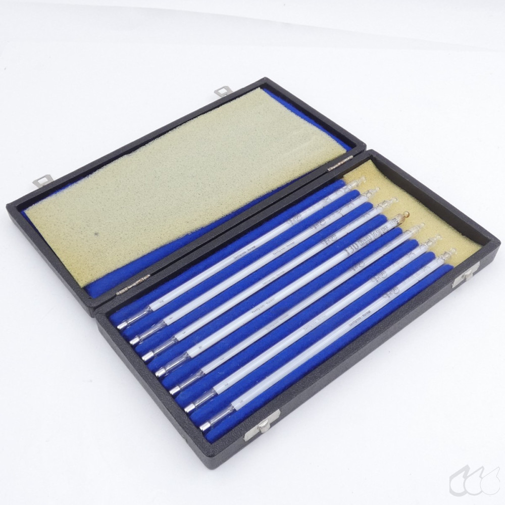 gebrauchter Thermometersatz aus Apotheke, eichfähig, An