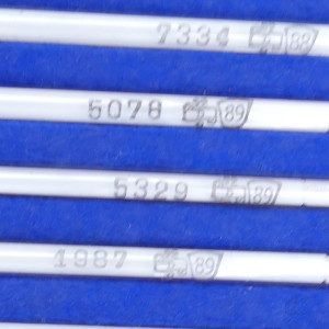 gebrauchter Thermometersatz aus Apotheke, eichfähig, Anschützthermometer 0...360°C (72)