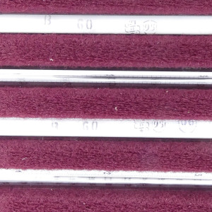 gebrauchter Thermometersatz aus Apotheke, eichfähig, Anschützthermometer 0...360°C (74)