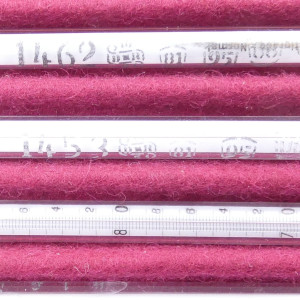 gebrauchter Thermometersatz aus Apotheke, eichfähig, Anschützthermometer 0...360°C (78)