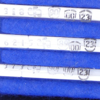 gebrauchter Thermometersatz aus Apotheke, eichfähig, Anschützthermometer 0...360°C (83)