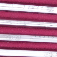 gebrauchter Thermometersatz aus Apotheke, eichfähig, Anschützthermometer 0...360°C (93)