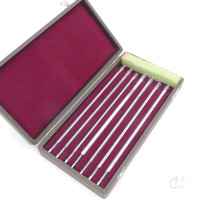 gebrauchter Thermometersatz aus Apotheke, eichfähig, Anschützthermometer 0...360°C (96)