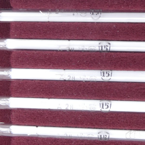 gebrauchter Thermometersatz aus Apotheke, eichfähig, Anschützthermometer 0...360°C (98)
