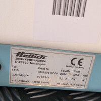 gebrauchte Kühlzentrifuge Hettich MIKRO 22R Typ 1110