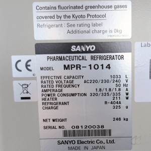 gebrauchter Pharmazie-Kühlschrank Sanyo MPR-1014 1033 Liter