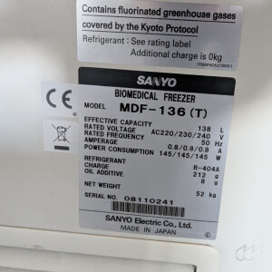 gebrauchte -40°C Tiefkühltruhe SANYO MDF-136 (T)