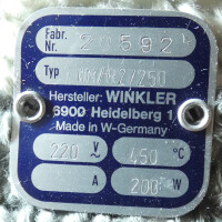 gebrauchte Heizhaube WINKLER für 250 mL Rundkolben Typ WM/R2/250