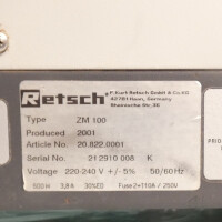 gebrauchte Ultra-Zentrifugalmühle Retsch ZM 100 18.000 U/min