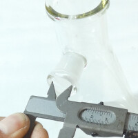 unbenutzte Saugflasche 0,5 Liter für Filtration (Nutsche) Schliffstutzen