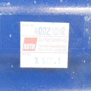 unbenutzt ovp: Brillenbox f. 12 Schutzbrillen blau Roth X465.1