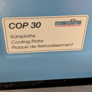 gebrauchte Kühlplatte bis -15°C Medite COP 30 Edelstahl