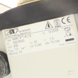 gebrauchte Membran-Vakuumpumpe KNF Neuberger N840.3FT.40.18 10 mbar